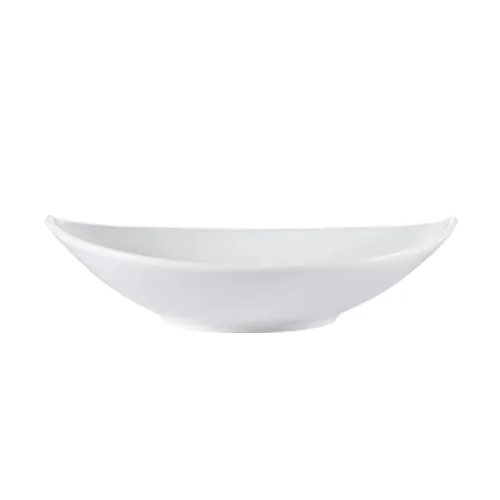 CAC China RCN-OW9 Platter, 15 Oz, 9"L x 7"W x 2-1/4"H Oval Porcelain, Dishwasher Safe - Dozen