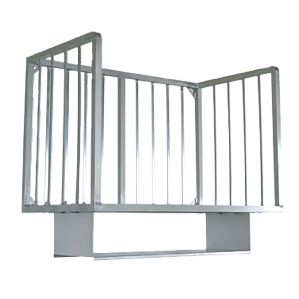 John Boos ALMBR-5W-X Aluminum Wall Mounted Meat Boat Rack - 60" x 20"