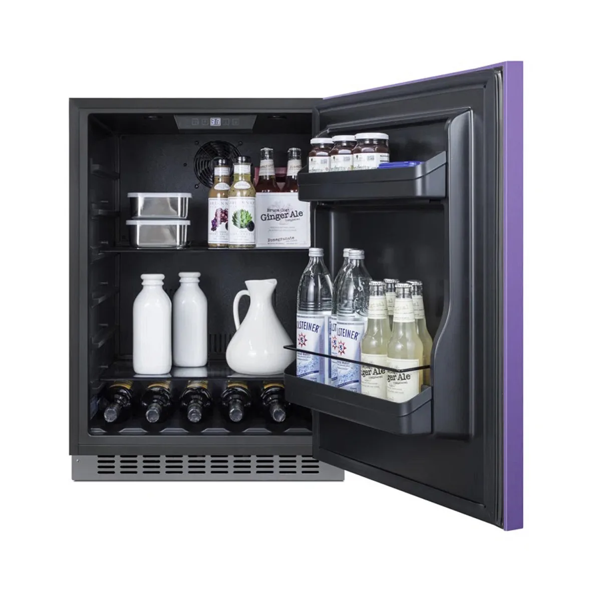Summit AL54P 23" Built-in or Freestanding Undercounter Freezer w/ Lavender Purple Door, 4.8 cu. ft.