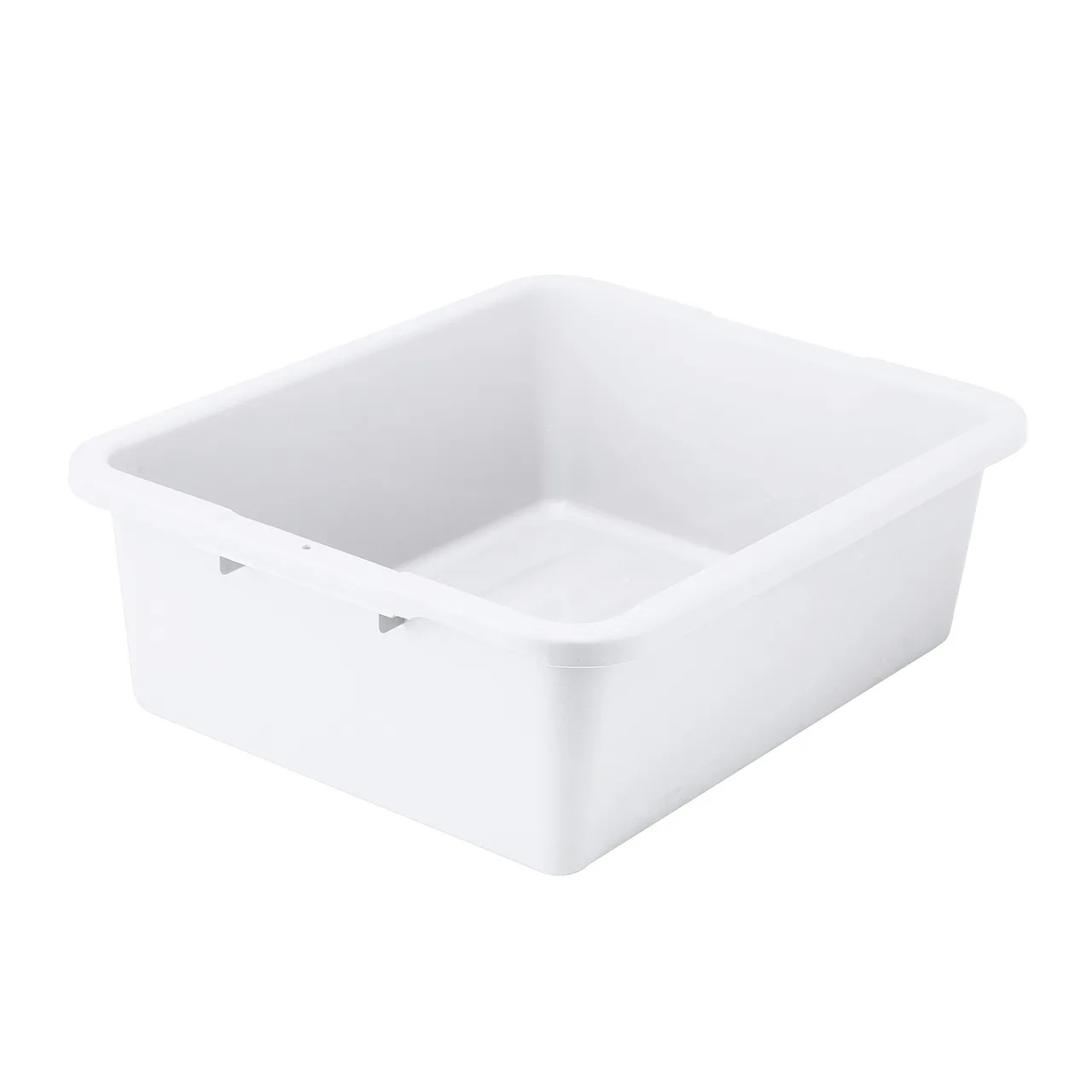 Winco PLW-7W White Dish Box, 1-Compartment, Freezer Safe