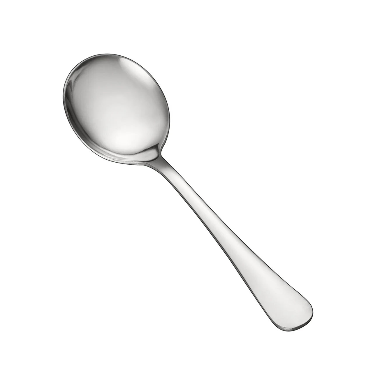 CAC China 3003-04 Bouillon Spoon, 5‑7/8" Length, Heavy‑Weight 18/0 Stainless Steel, 1 Dozen
