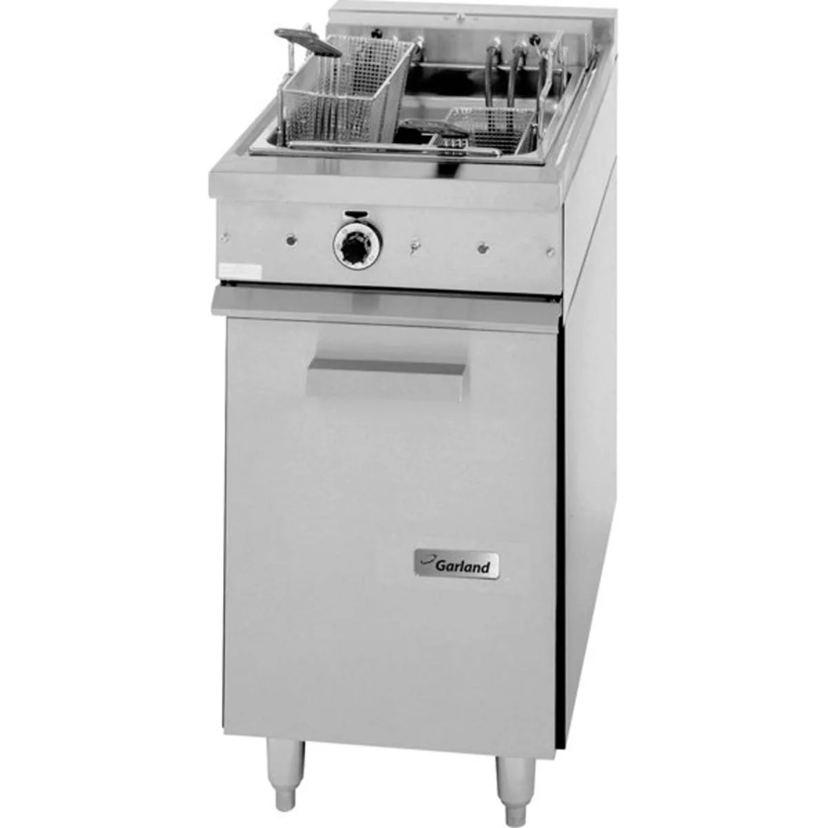 Garland US Range S18SF Full Pot Floor Model Electric Fryer w/ 2 Wire Baskets, 30-lbs. Fat