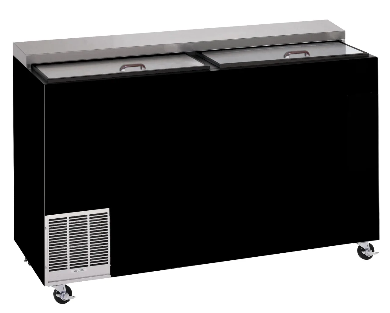Perlick FR48RT-BS-STK 48" Glass Froster, 12.5 cu ft, Black Exterior, -10°F to 10°F, 120V R290