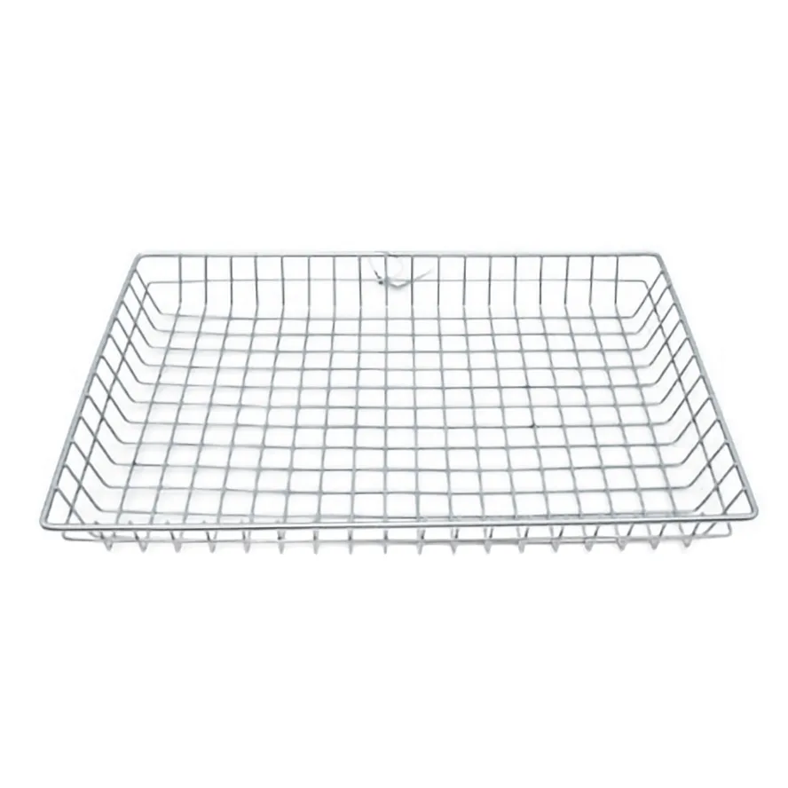 Omcan USA 80887 Wire Display Basket – 16" x 26" x 2" Rectangular Doughnut Style Food Display Basket