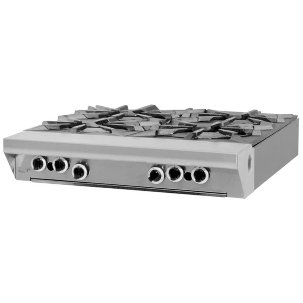 Garland US Range MST44T-E 34" Gas Heavy Duty Range w/ (4) Open Burners, Electric Ignition and Flame Fail, Modular Base, 140.000 BTU