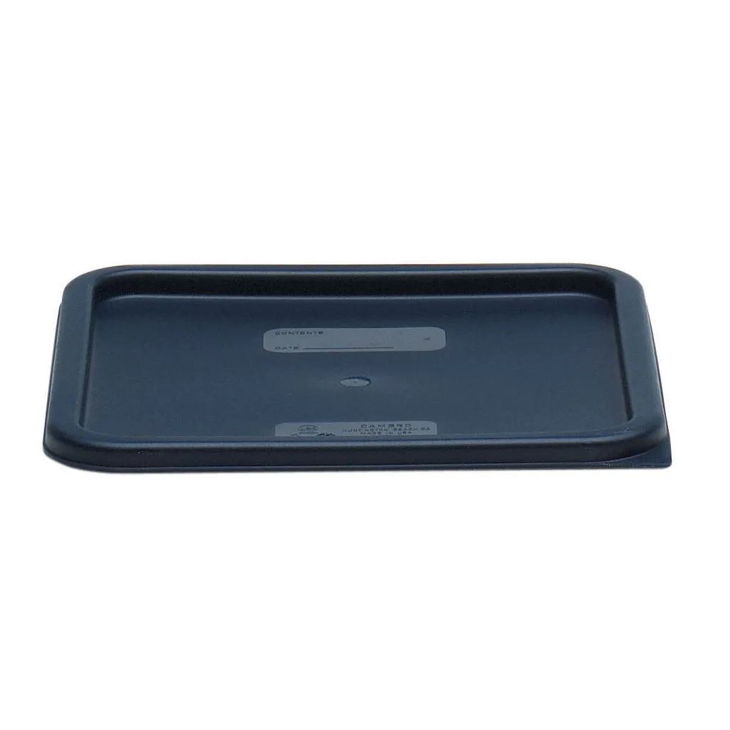 Cambro SFC12453 Square Polyethylene Cover for 12, 18 & 22 Quart Boxes, Blue, NSF