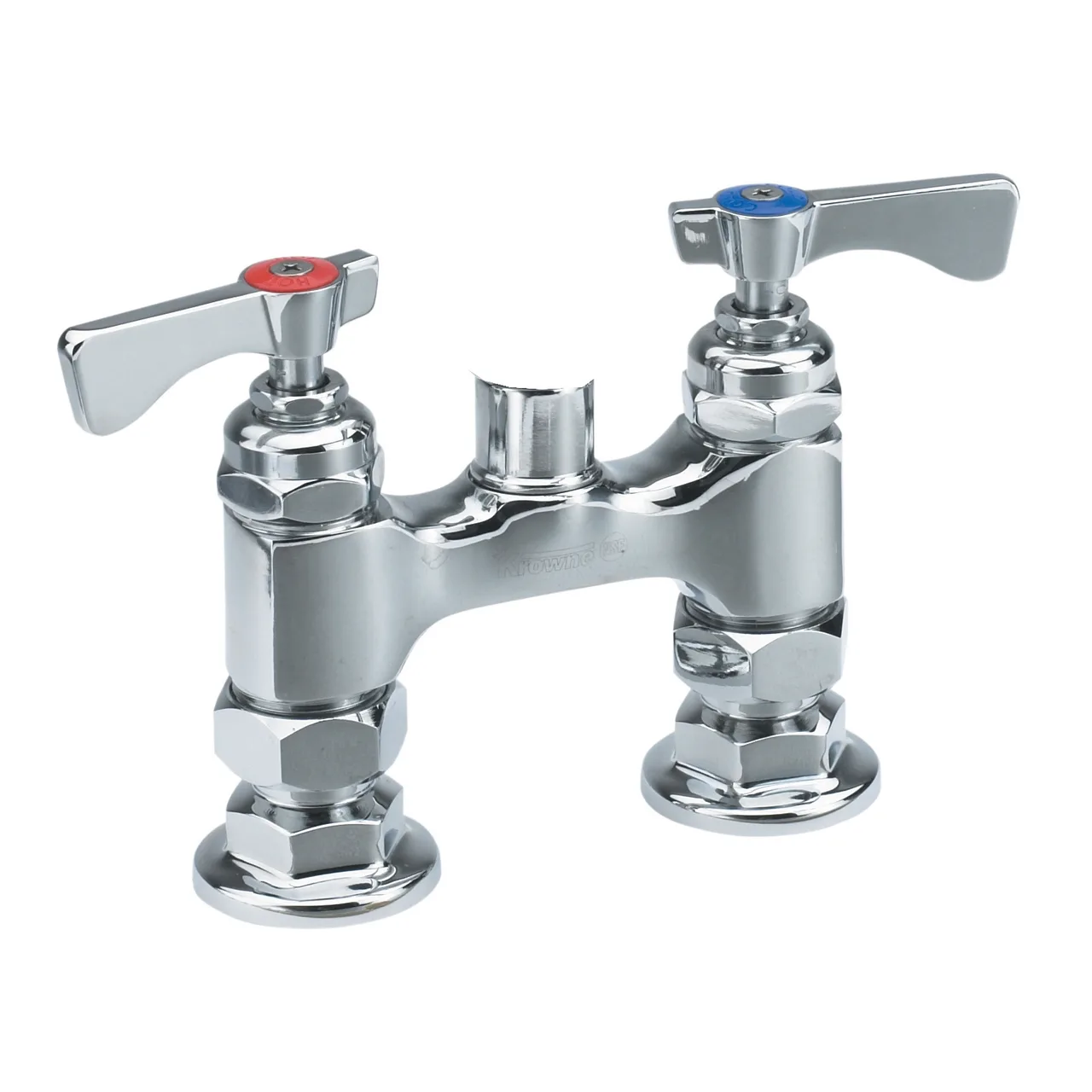 Krowne 15-4XXL Royal Series Low Lead Deck Mount Faucet Base w/ 4" Centers, Without Spout