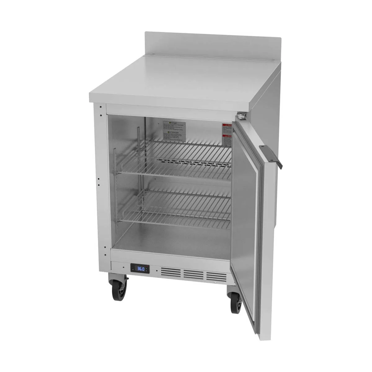Beverage Air WTR24AHC 24" 1-Section Worktop Refrigerator w/ 1 Door, 5.16 cu. ft.
