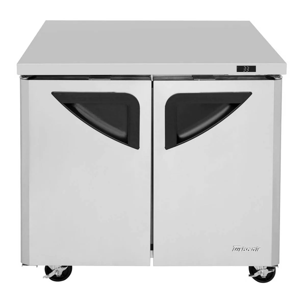 Turbo Air TUR-36SD-N6 36" 2-Section Undercounter Refrigerator w/ 2 Doors, 9 cu. ft.