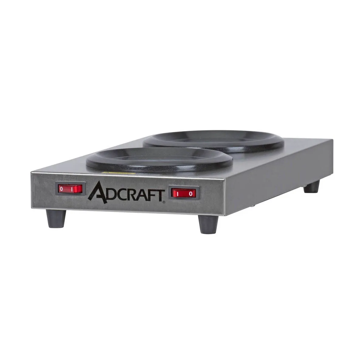 Adcraft SWP Side Warmer Plate w/ (2) Warmers, Manual On/off Switch (for Each Brewer) / 500W - 120V