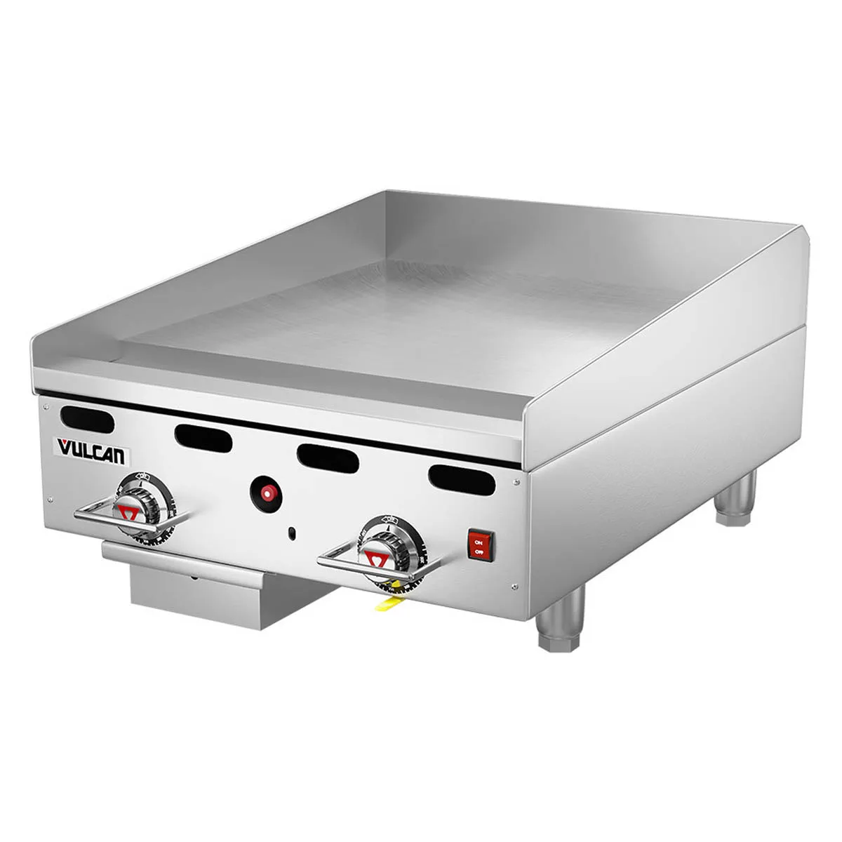 Vulcan 924RX-30 24" Countertop Gas Griddle, Snap-Action Thermostat, 30" Deep, 54.000 BTU
