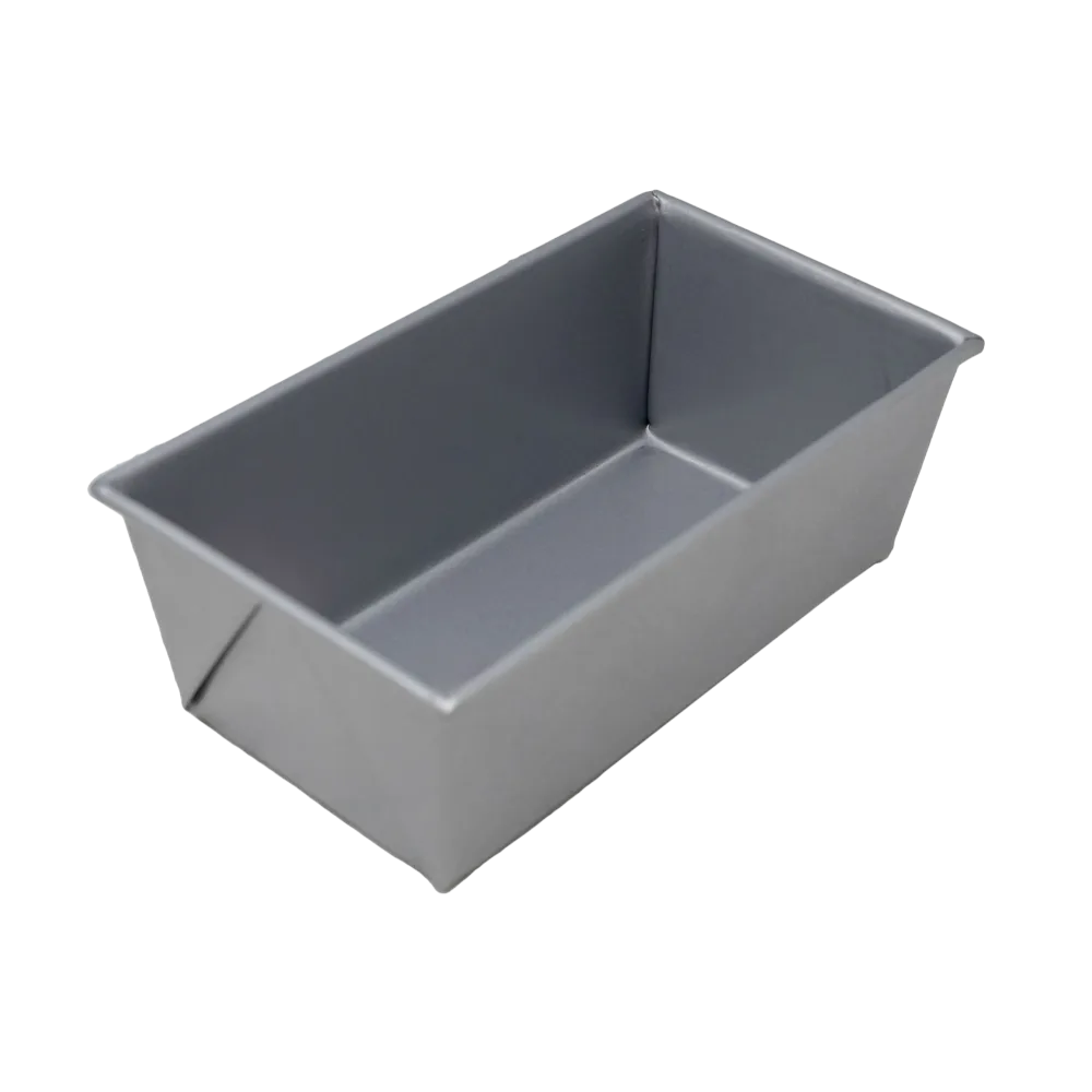 Omcan USA 81203 Bread Loaf Pan, 1 lb, 8-1/2" x 4-1/2" x 2-3/4" Deep, Glazed Aluminized Steel