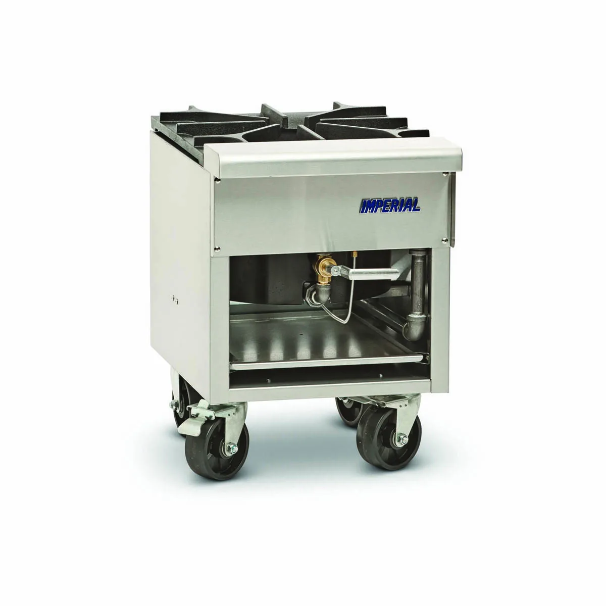 Imperial ISP-J-SP-2 18" Hi-Temp Gas Stock Pot Range w/ (2) Jet Burners, Valve Controls, 250.000 BTU
