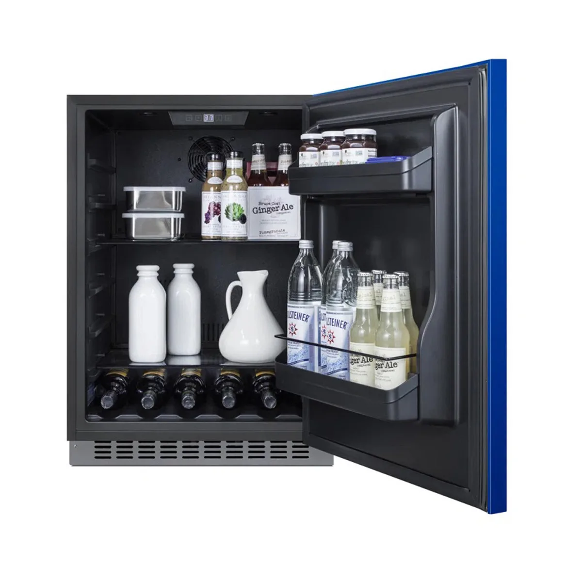 Summit AL54B 23" Built-in or Freestanding Undercounter Freezer w/ Cobalt Blue Door, 4.8 cu. ft.