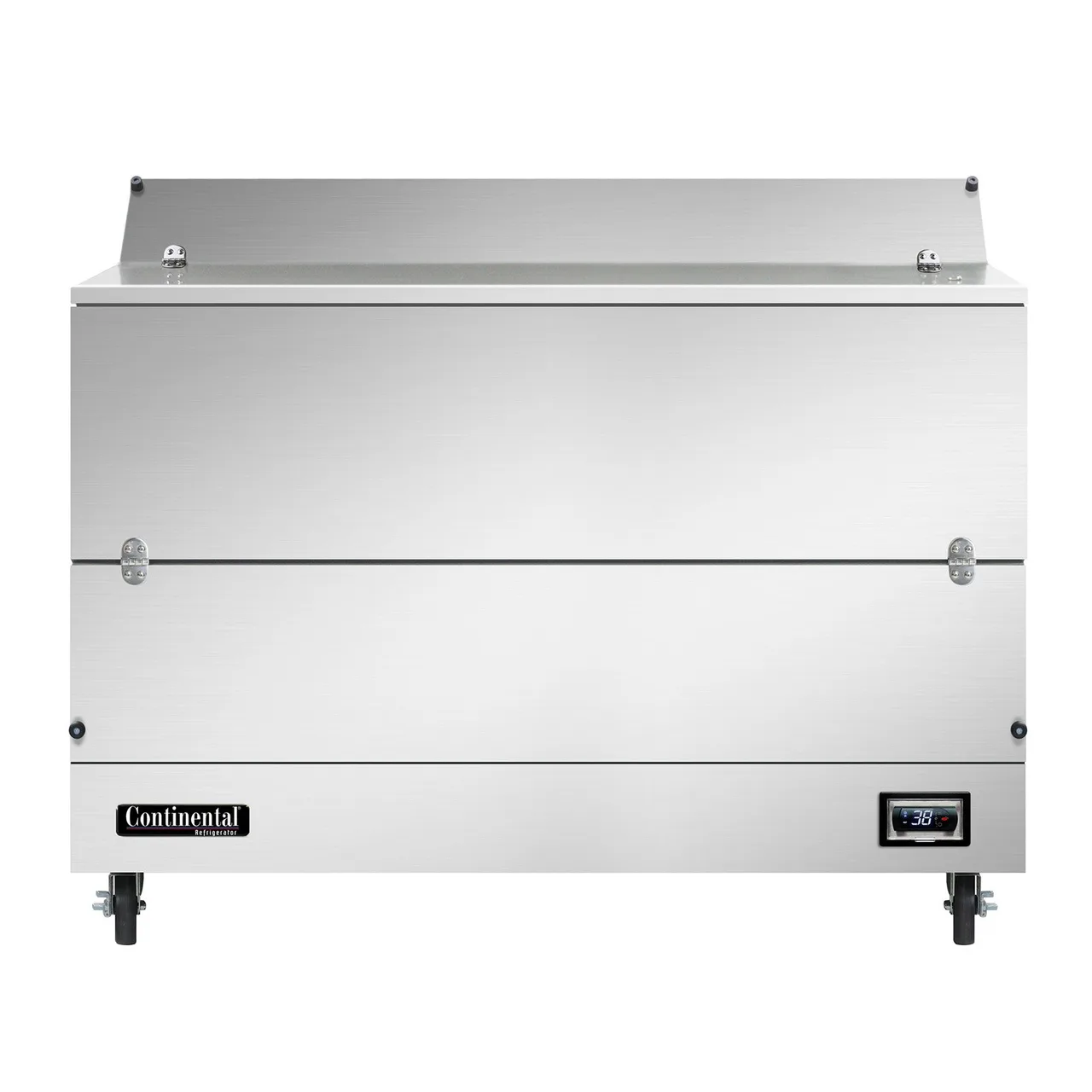 Continental Refrigerator MC5NSSD 58" Dual Sided Milk Cooler, Forced Air, 16 Crates Capacity