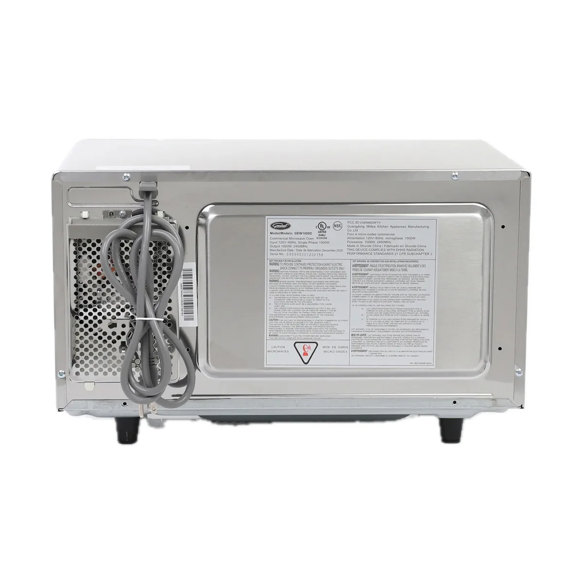 General GEW1000D 1000 Watts Commercial Microwave Oven w/ Dial Controls, Single Power Level