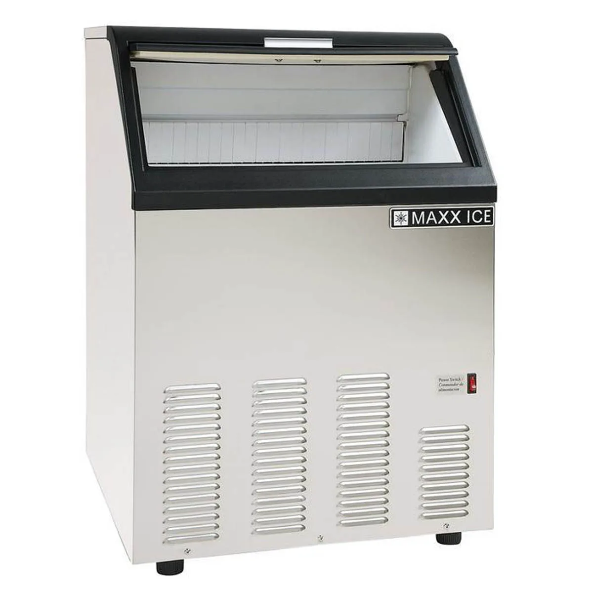 Maxx Ice MIM130 22" Air Cooled Full Cube 130 lb Undercounter Ice Machine with 35 lb Bin