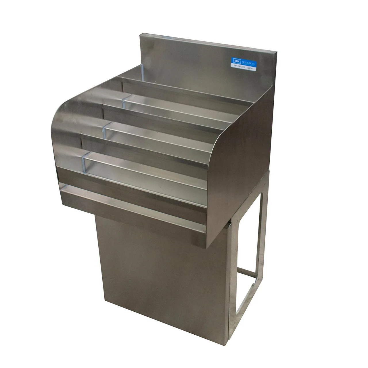 BK Resources UBB-18-LD24 24"W Underbar Liquor Bottle Display Unit, (27) bottle capacity