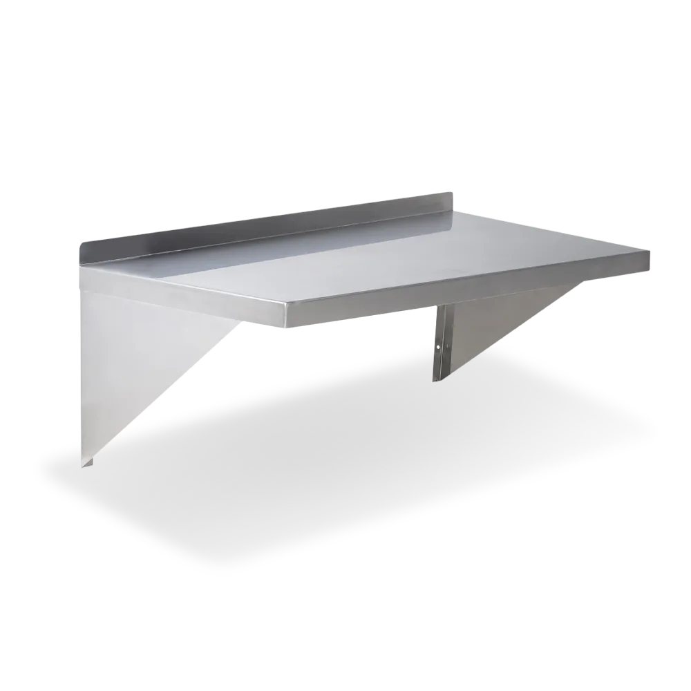 Steel Works SWWS-1624 Wall Mount Stainless Steel Shelf - 16" X 24" X 13"H
