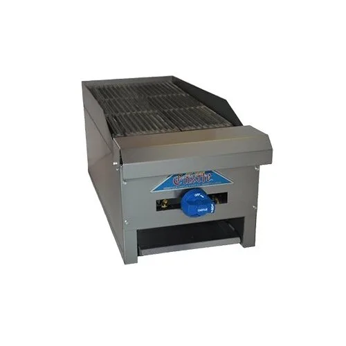 Comstock-Castle ELB18 18" Countertop Gas Lava Rock Charbroiler w/ (2) Burners, 36.000 BTU