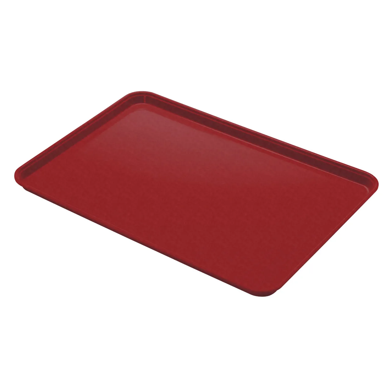 Cambro 3253CL675 Camlite Tray – 12‑3/4" x 20‑7/8" Red Fiberglass Rect, Dishwasher Safe, NSF, USA