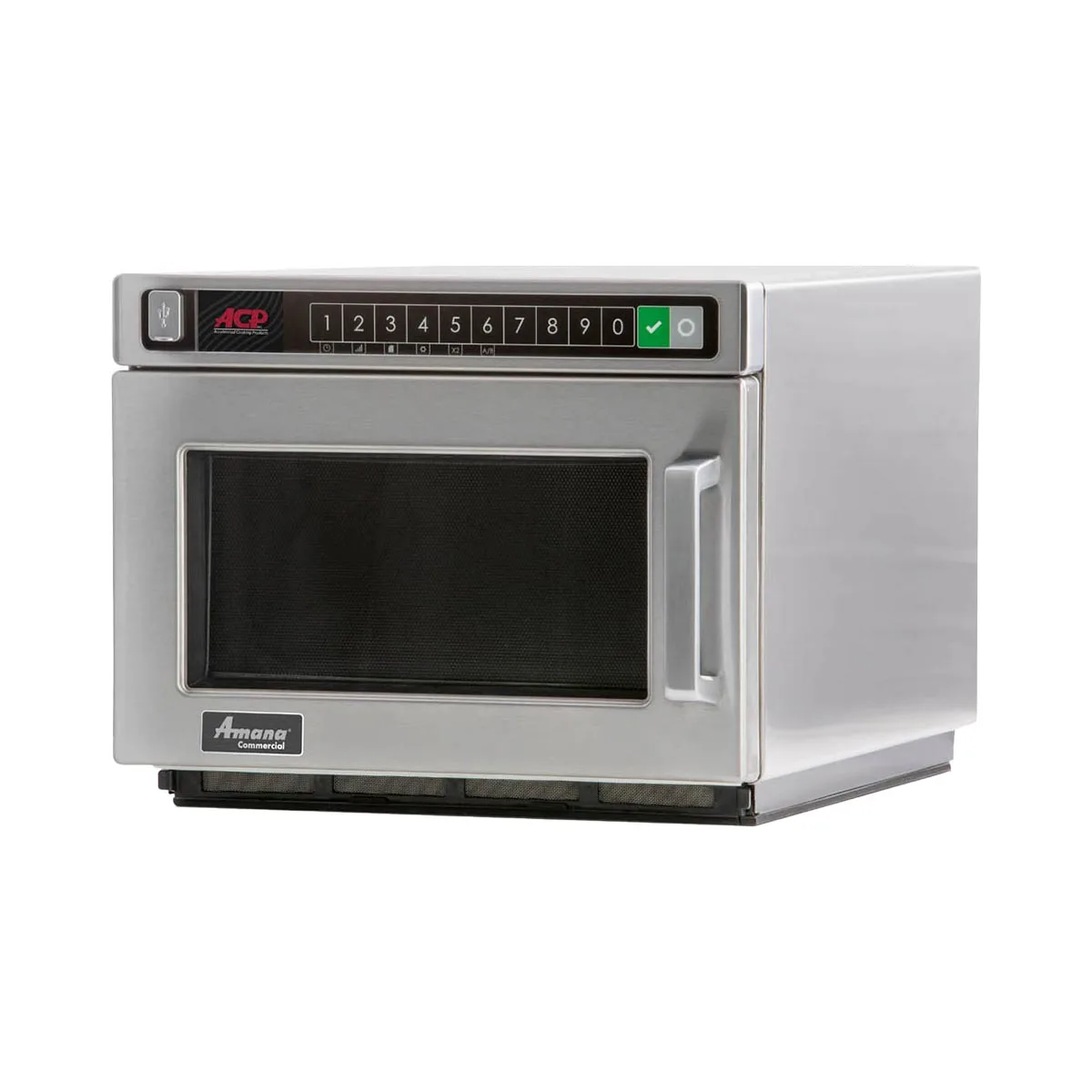 Amana HDC182 1800W Heavy Duty Commercial Microwave Oven, 0.6 Cu. Ft., Push Button, 208/240V