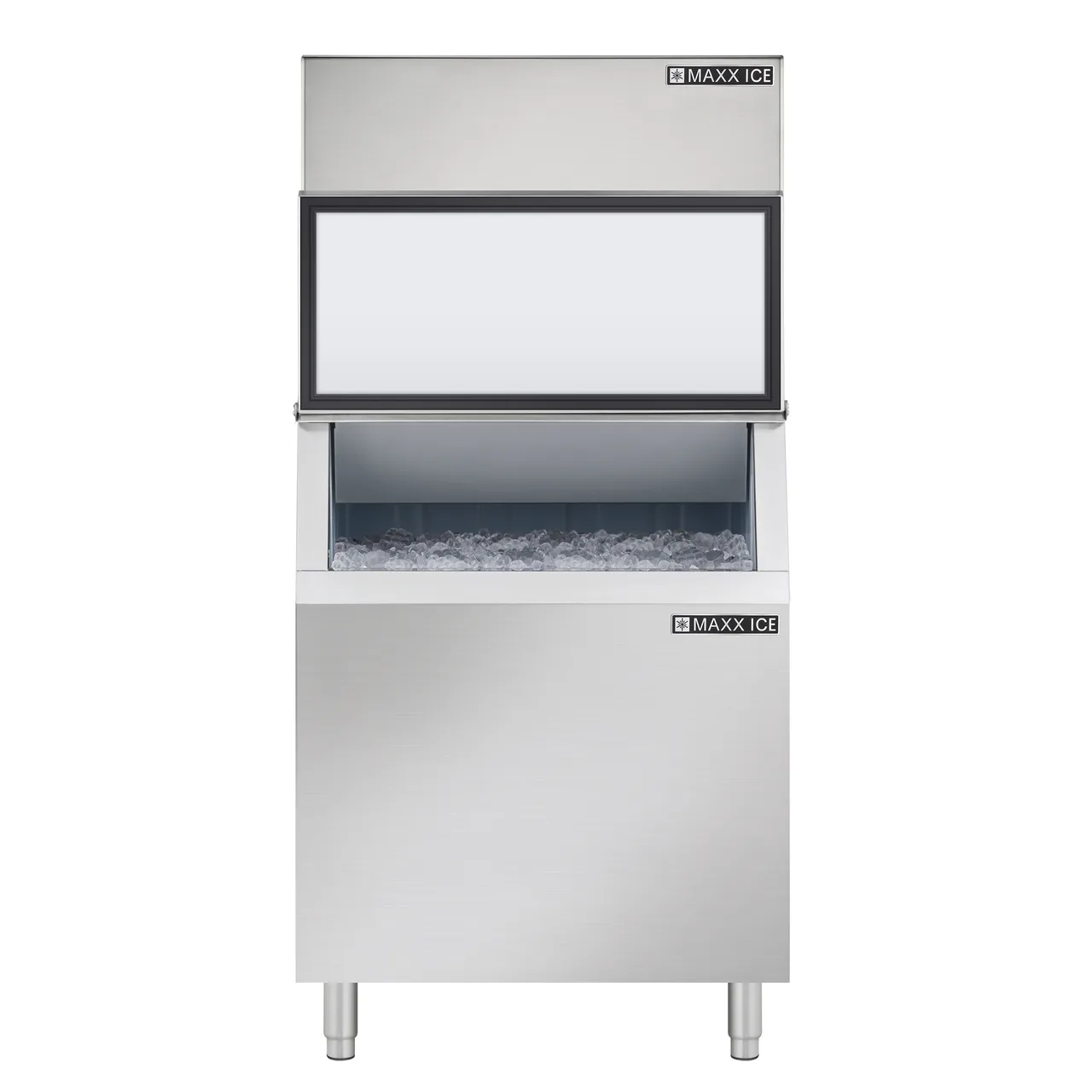 Maxx Ice MIM452B Cube Ice Maker, 30" Stainless Steel, 460 Lb/Day, 400 Lb Bin, ENERGY STAR®