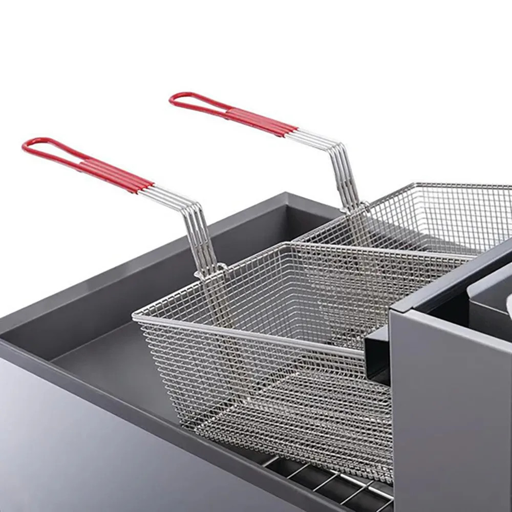 Dukers Appliance Co DCF3-LPG Full Pot Floor Model Gas Fryer w/ 40 Lb Capacity, 90.000 BTU