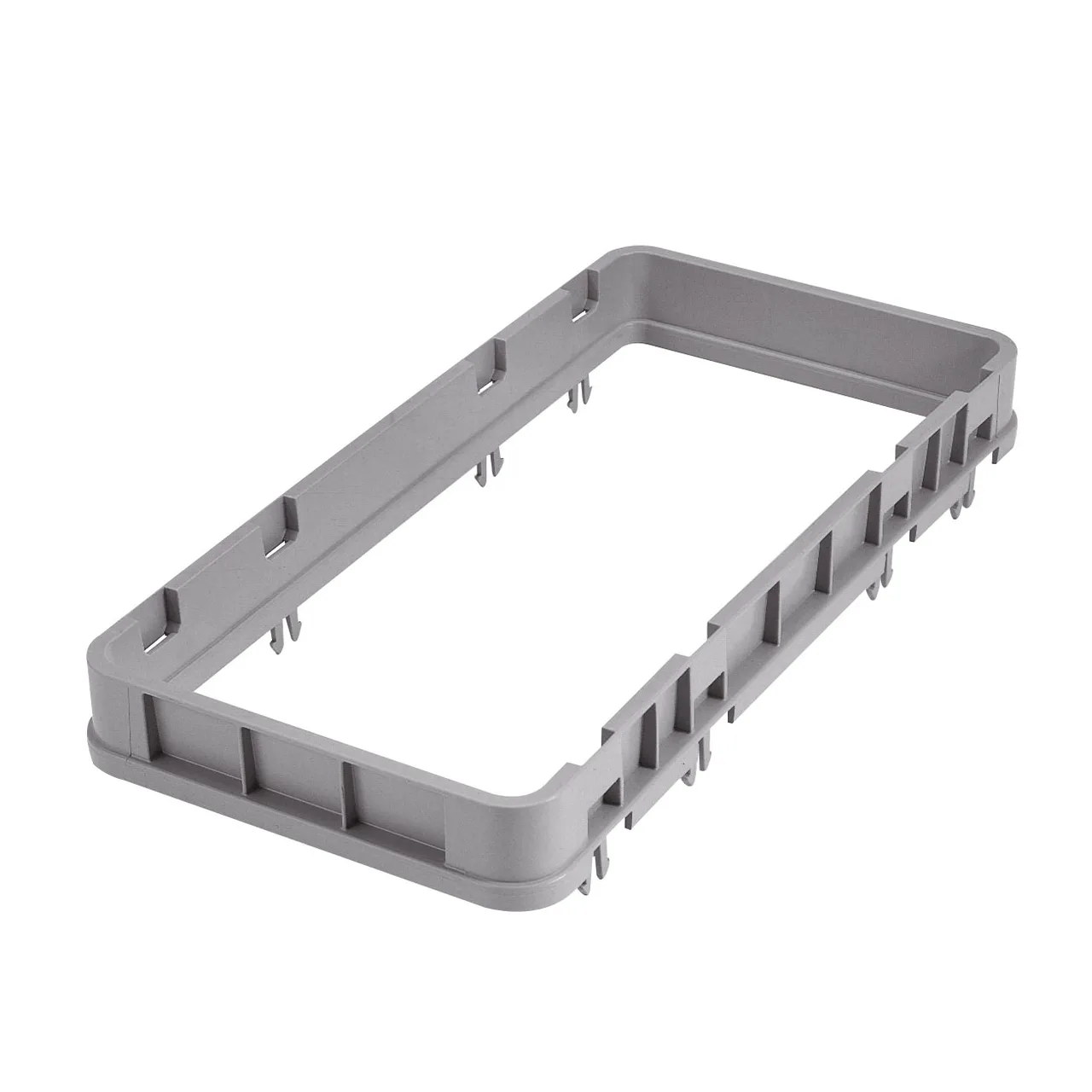 Cambro HE3151 Open Extender, Half Size, Soft Gray, 19-3/4" x 9-7/8" x 2", Adds 1-5/8" to Rack Height for Camracks