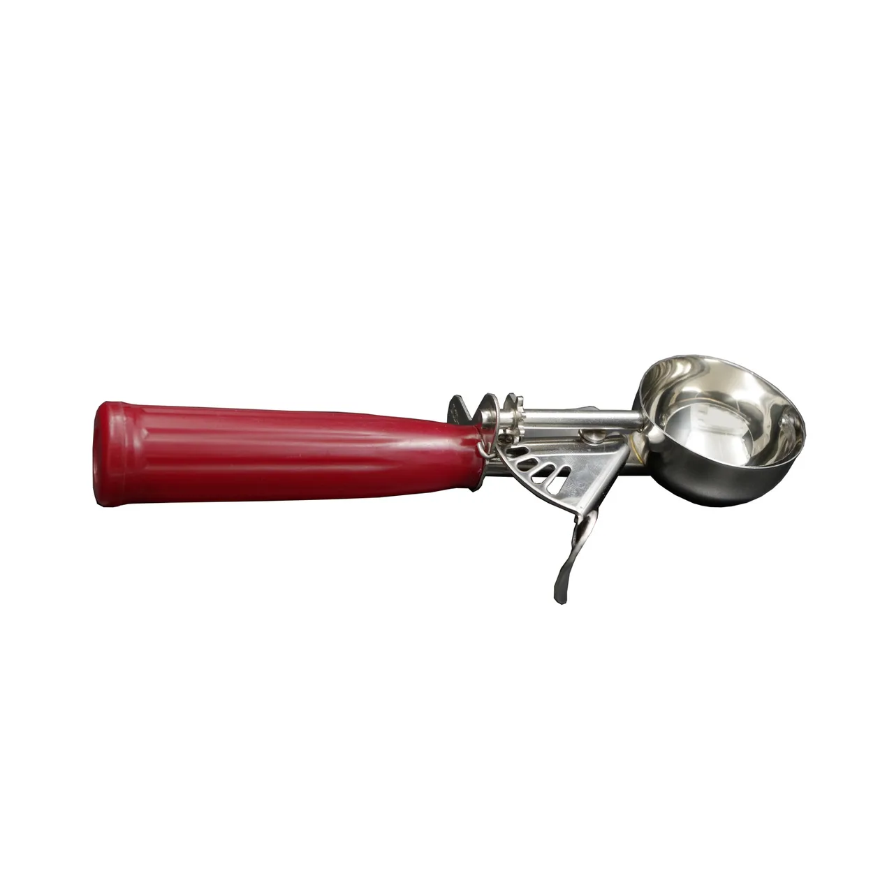 CAC China SICD-24RD Thumb Disher, #24, 1.3 oz., Stainless Steel Scoop, Red Handle