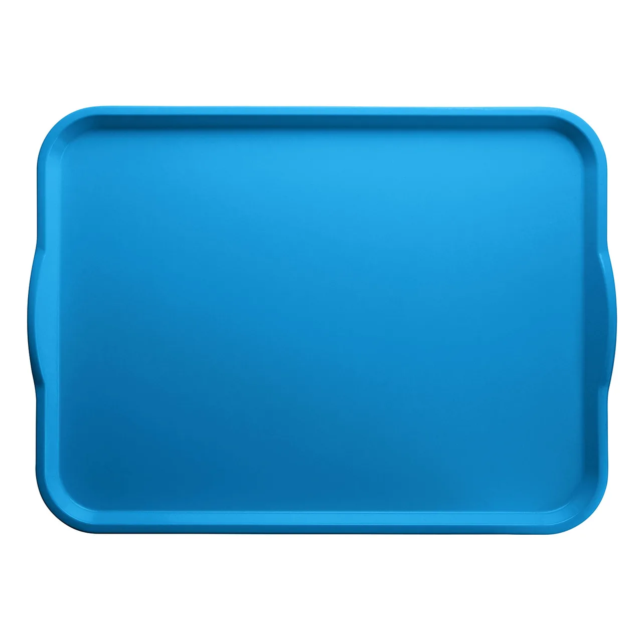 Cambro 1418H105 Tray – Rectangular 14" x 18" Horizon Blue Fiberglass with Handles, NSF Certified