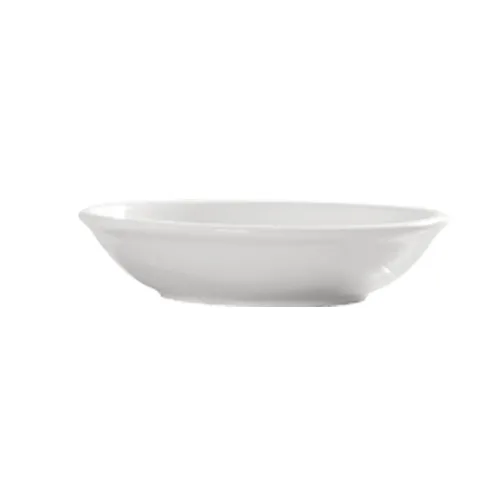 CAC China 101-42 - Lincoln Sauce Dish, 2.75" Dia x 1" H, White Porcelain, Microwave Safe - 1 Dozen