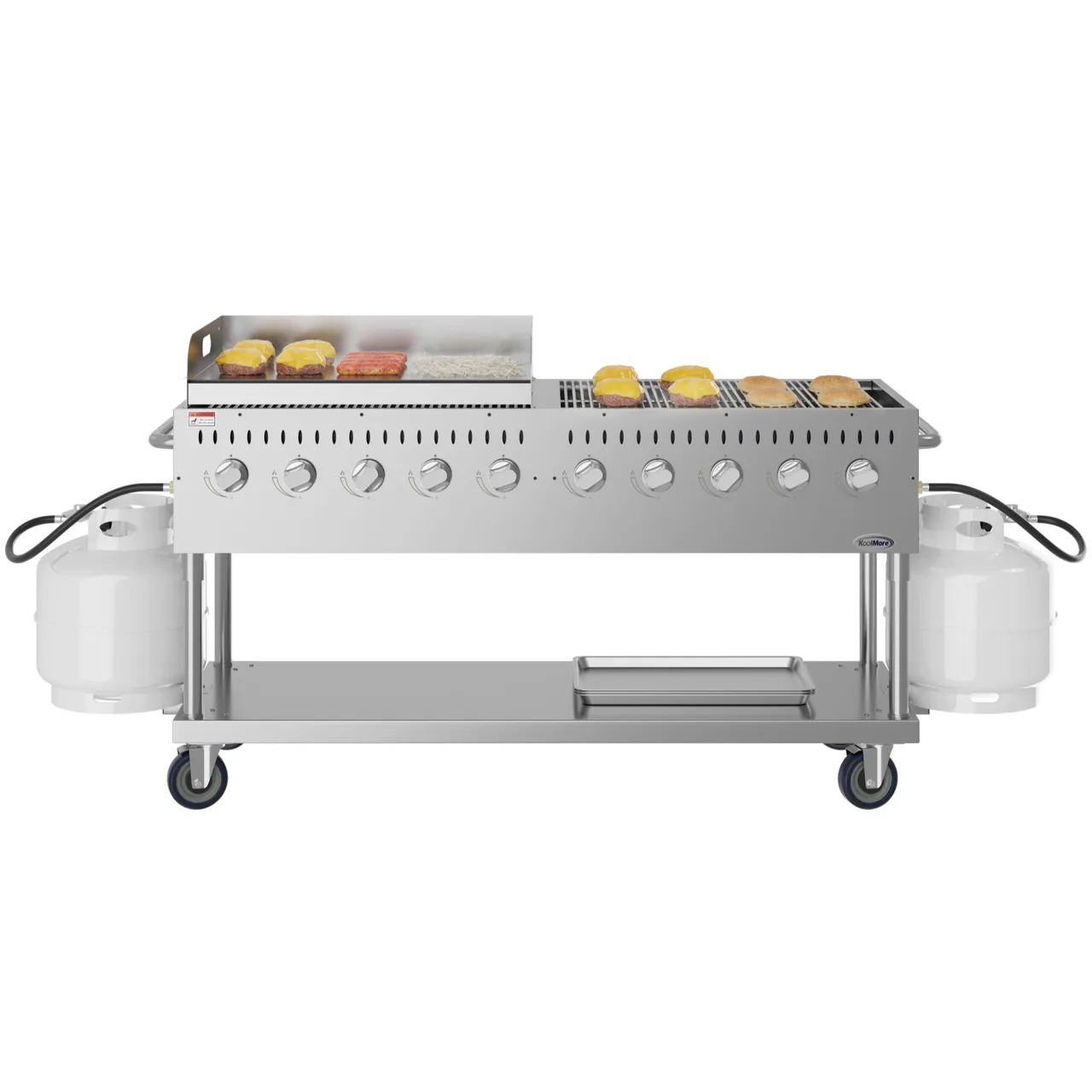 Koolmore CGKIT7-G36 72" Outdoor Gas Grill, (10) Burner
