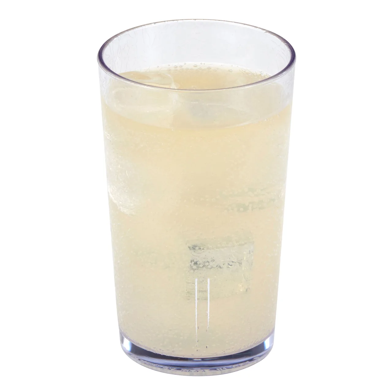 Cambro D12152 Del Mar Tumbler - 12 oz Clear Crackled SAN, 2-15/16" Diameter, Stackable, Rolled Rim