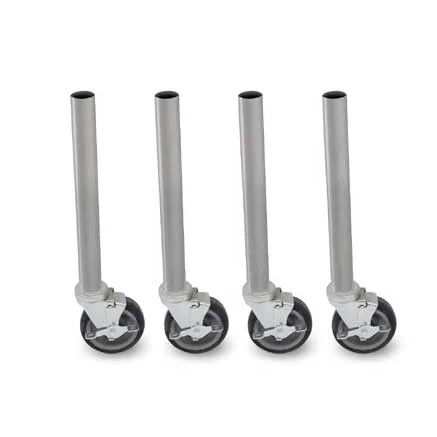 John Boos SLEG-34.75C-4-X Legs with Casters, 5" Heavy Duty, Locking