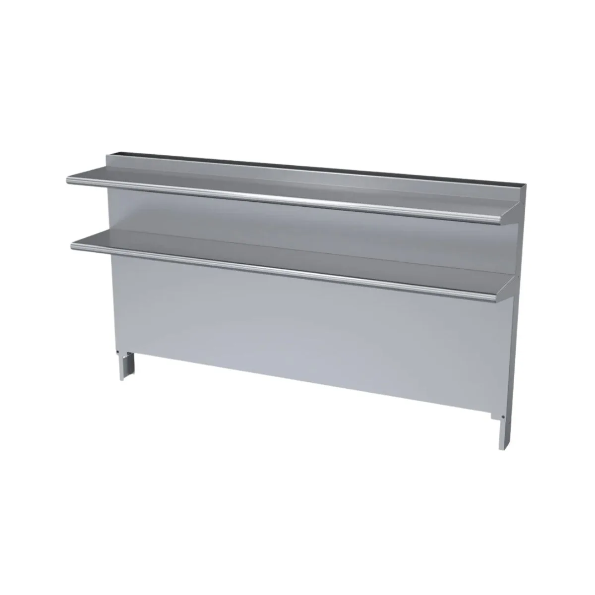 Garland US Range CCDHS-72 Cuisine Backguard/Flue Riser, with Double High Shelves