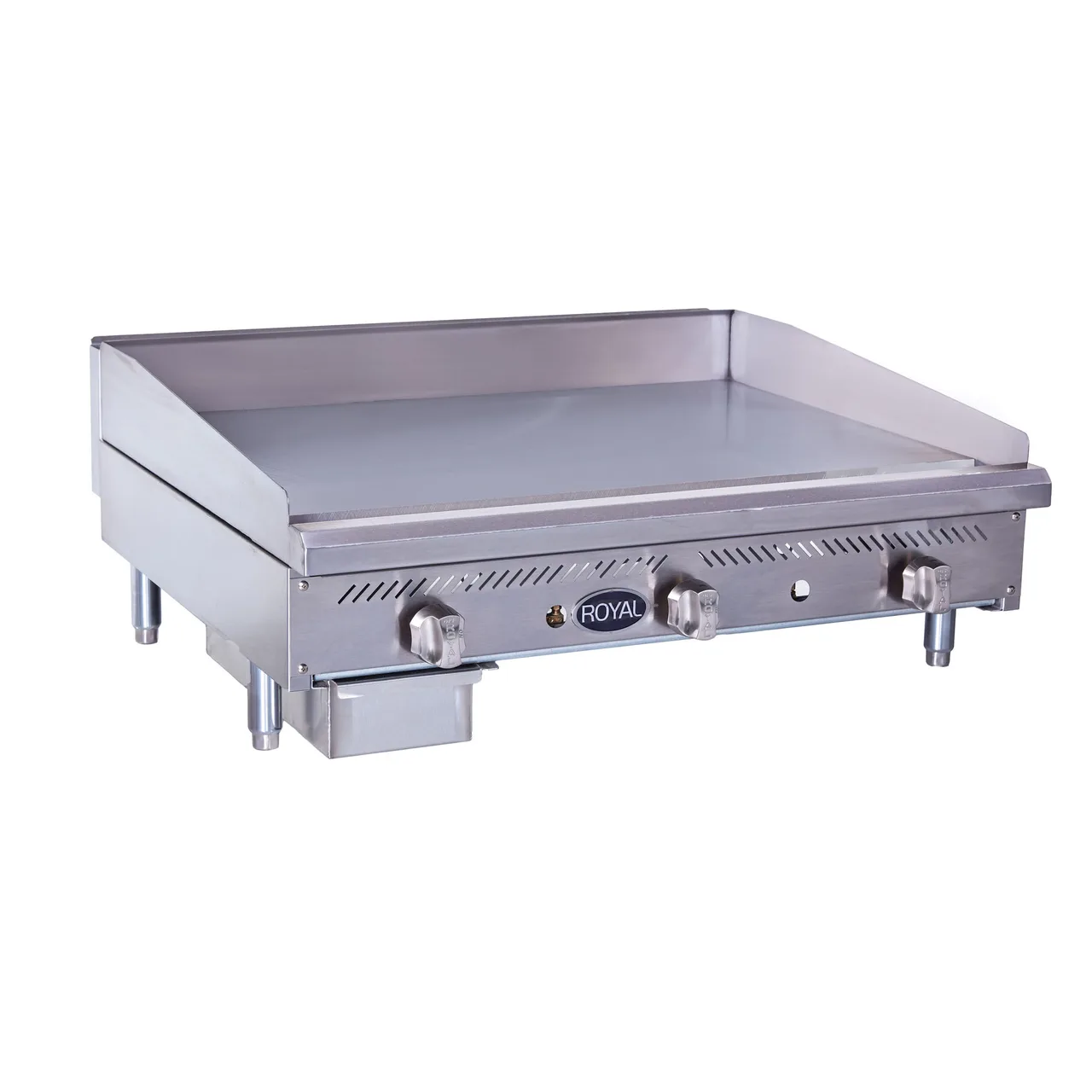 Royal Range of California RSMG-60 60" Countertop Snack Manual Gas Griddle, 18" Deep, 100.000 BTU