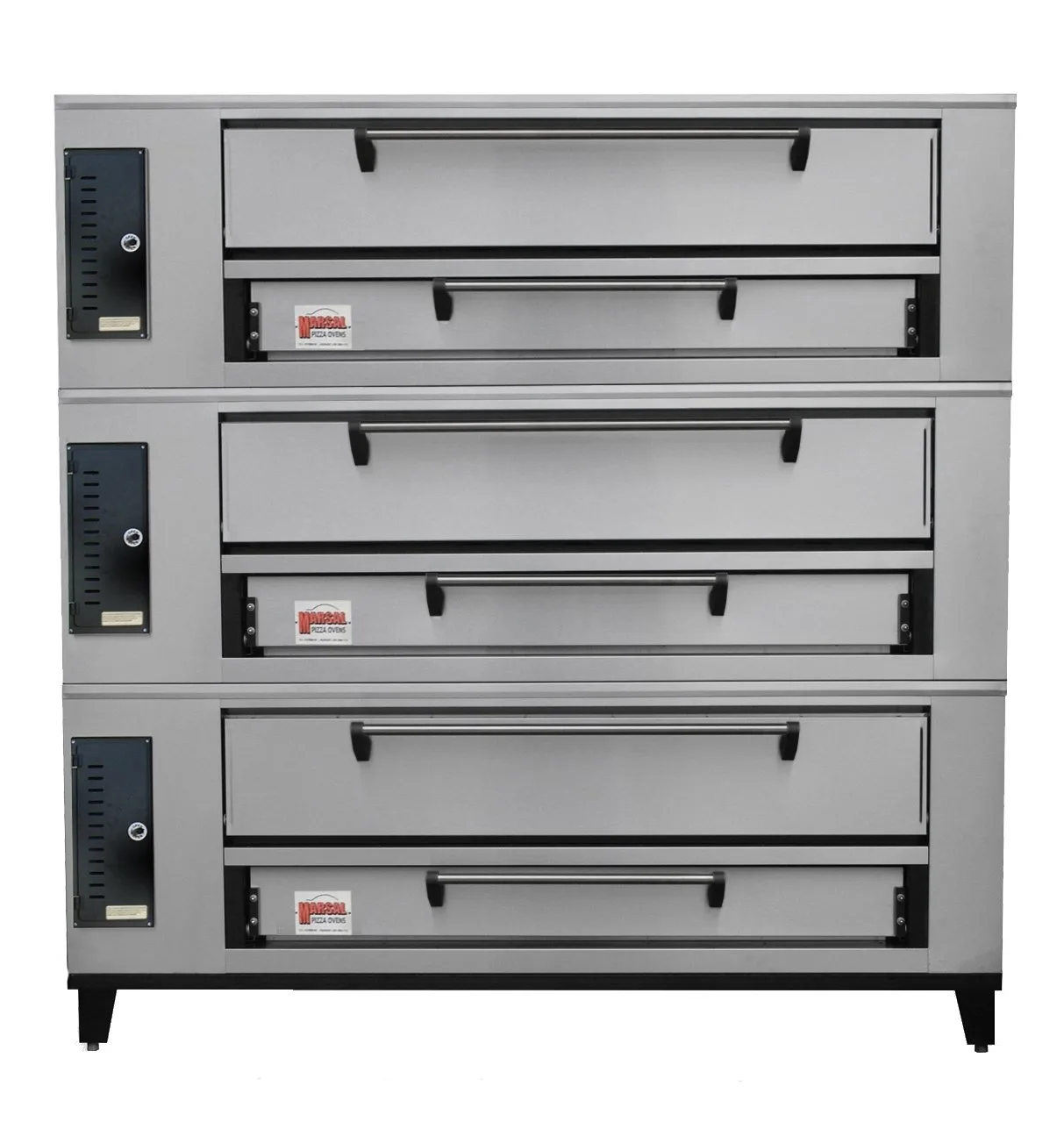 Marsal SD-660 TRIPLE 80" Gas Pizza Deck Oven, Triple Deck
