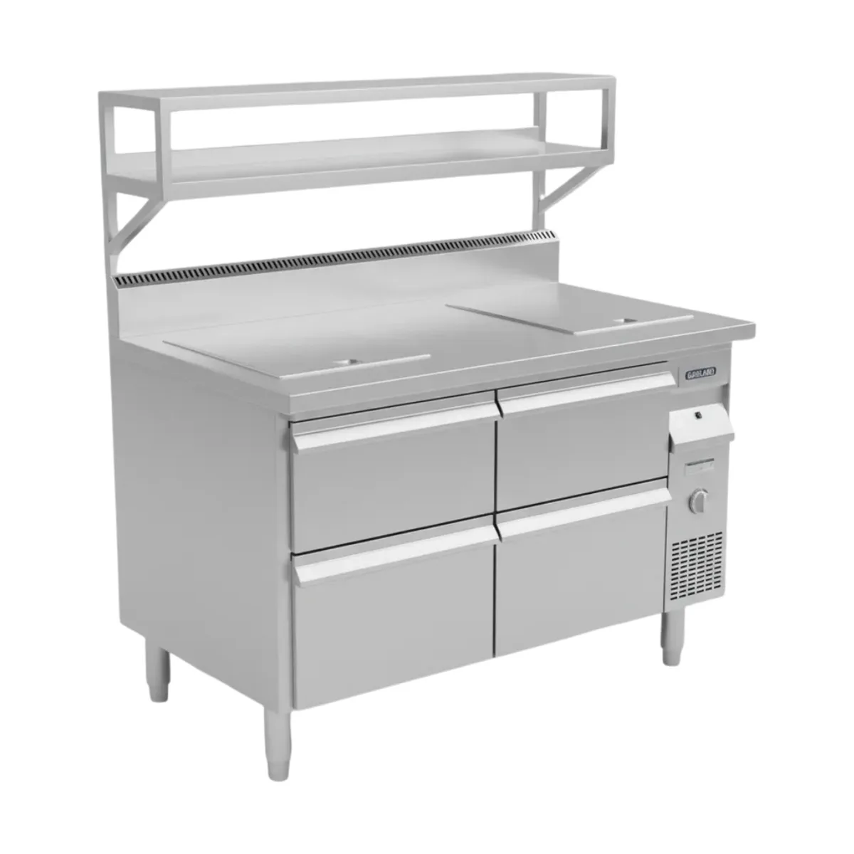 Garland US Range GN17C92 92" 4 Drawers Arctic Fire Refrigerated Chef Base, Self-Contained