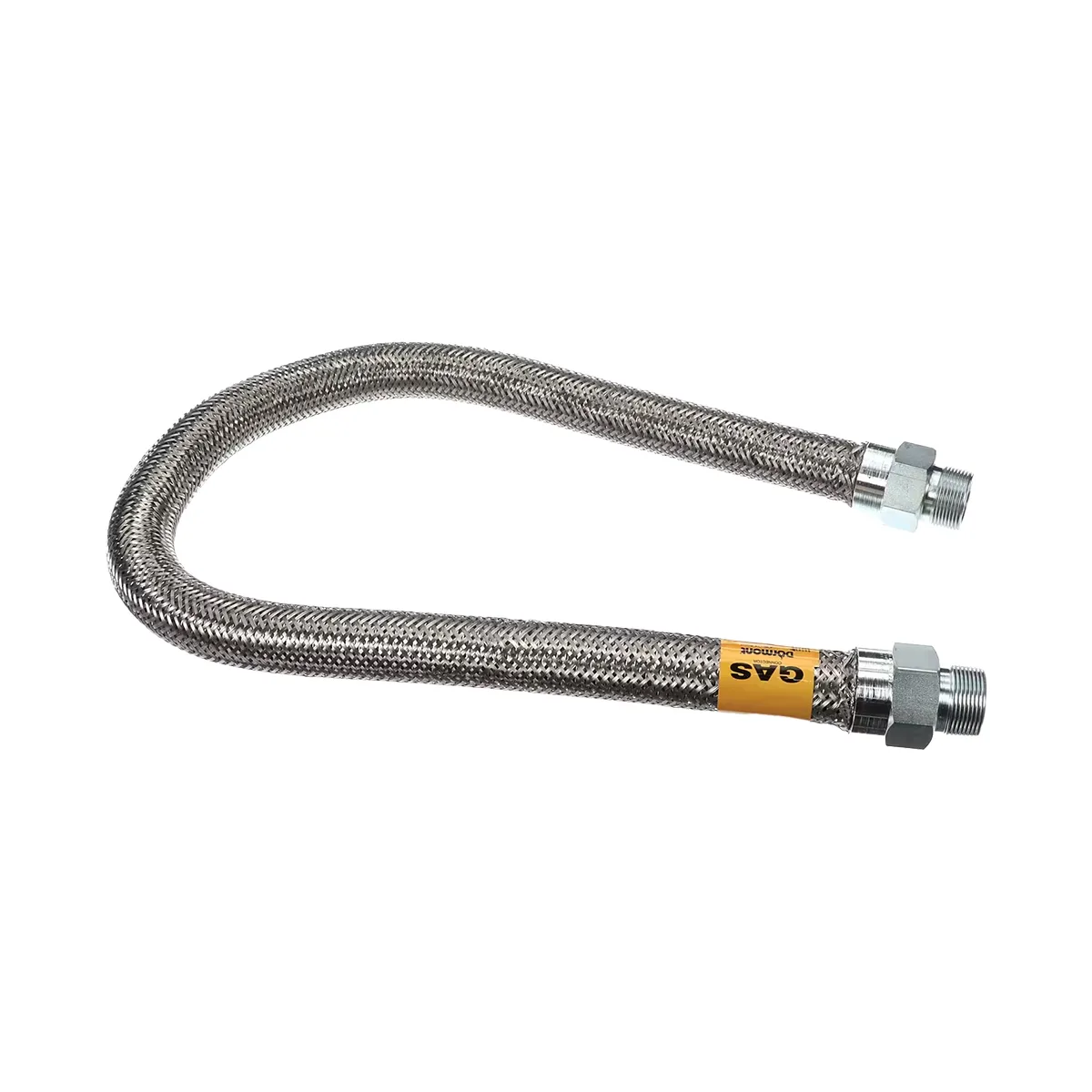 Dormont 16125B48 48" Stainless Steel Moveable Foodservice Gas Connector, 1-1/4" Diameter