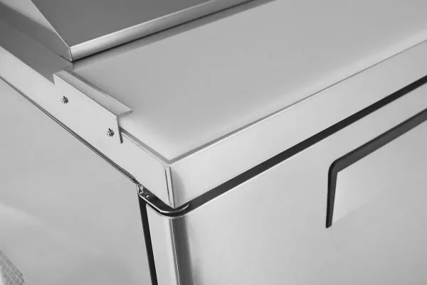 Atosa USA MPF8203GR 93" Three Section Refrigerated Pizza Prep Table, 28.4 cu. ft.