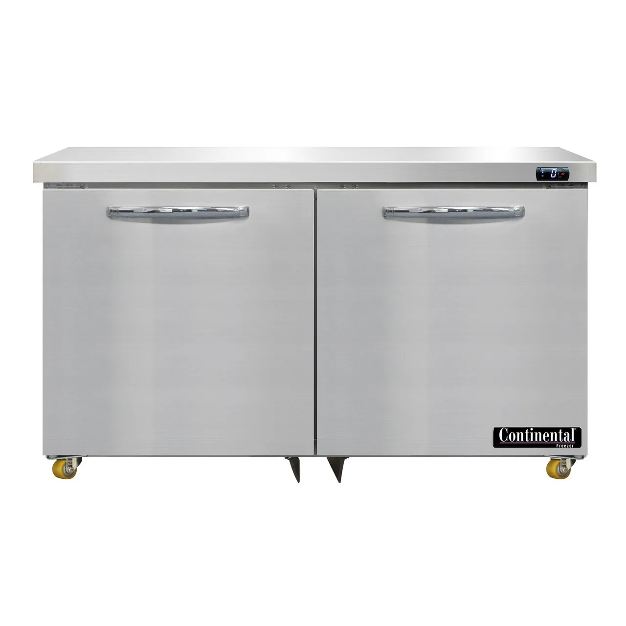 Continental SWF48N-U 48" 2-Door Undercounter Freezer, Stainless Steel Exterior, Front Breathing ,13.4 cu. ft.