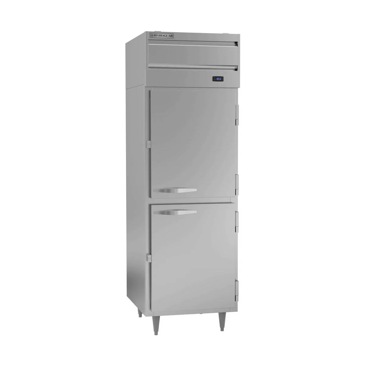 Beverage Air PF1HC-1AHS 26" One Section Reach-In Freezer w/ 2 Half Solid Doors, Aluminum Interior, 21 cu. ft.
