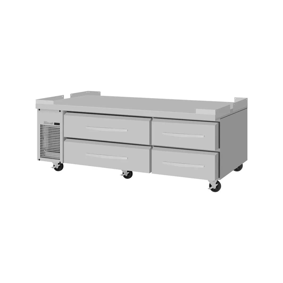 Turbo Air PRCBE-72F-N-FT 72" 4 Drawers Pro Series Freezer Chef Base, Flat Top, 12.14 cu. ft.