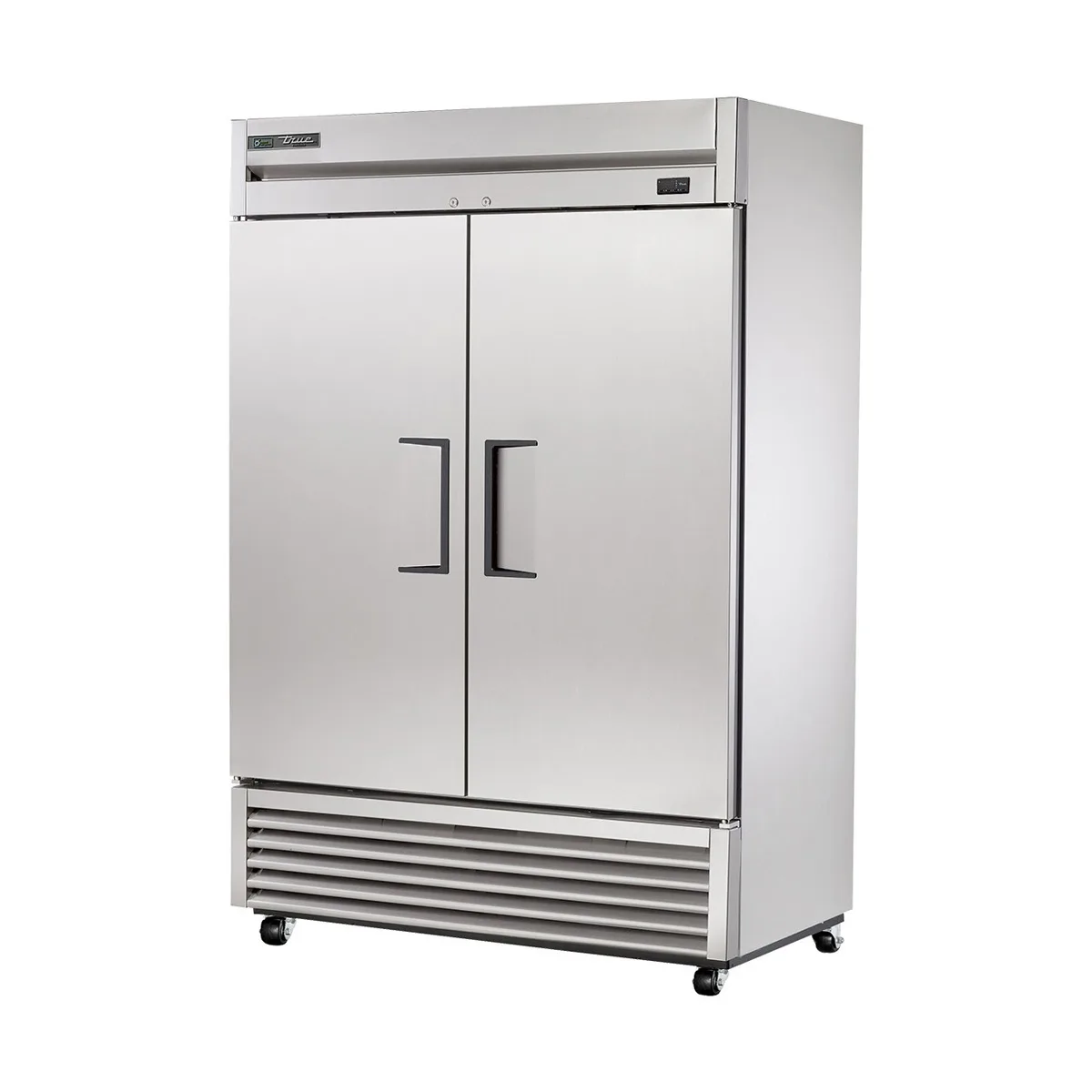 True TS-49F-FLX-HC 54" 2-Section Reach-In Refrigerator Freezer Convertible w/ 2 Solid Doors, All Stainless Steel