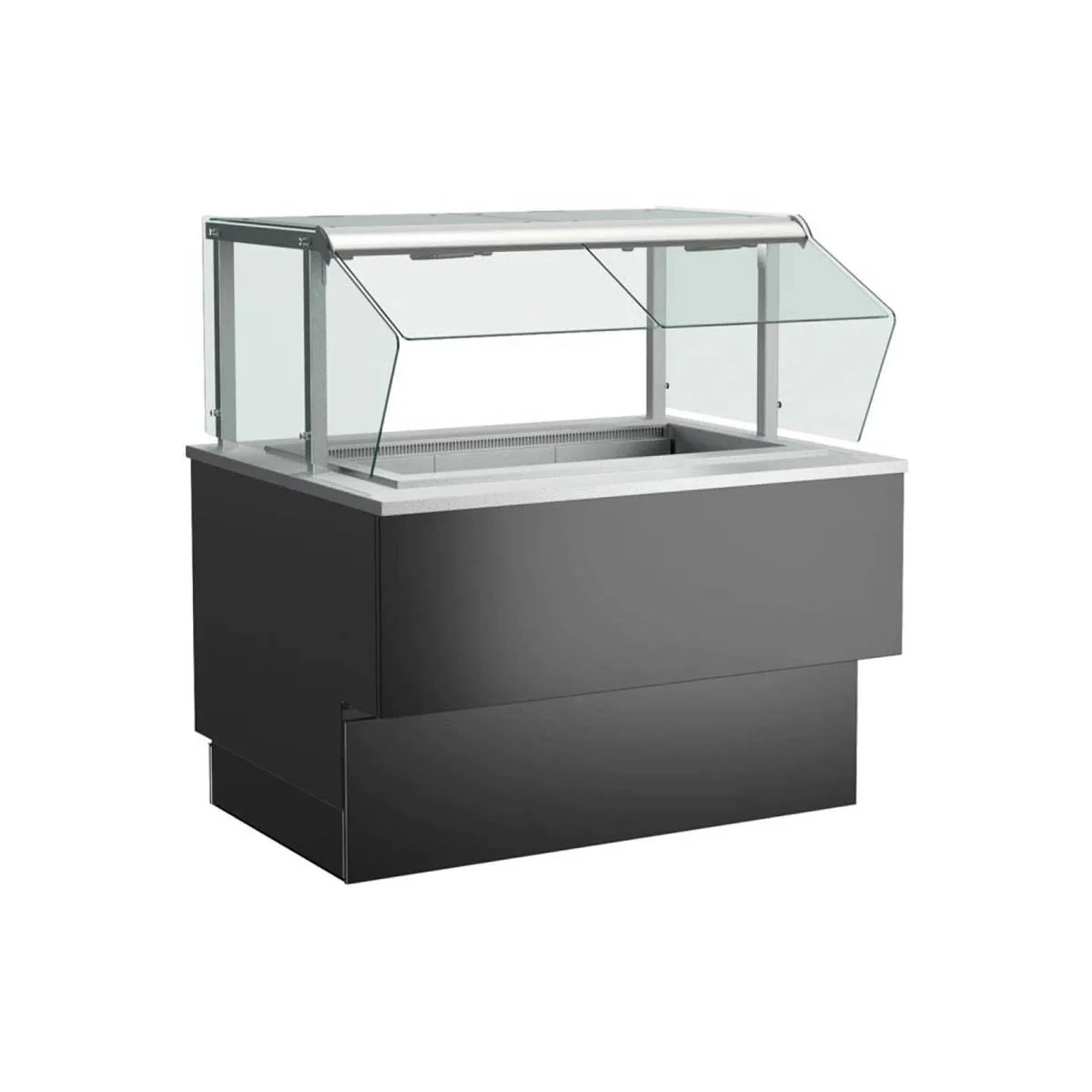 Structural Concepts FB4SS-3R 53" Grocerant Inline Self-Service Refrigerated Display Case, (3) Pan