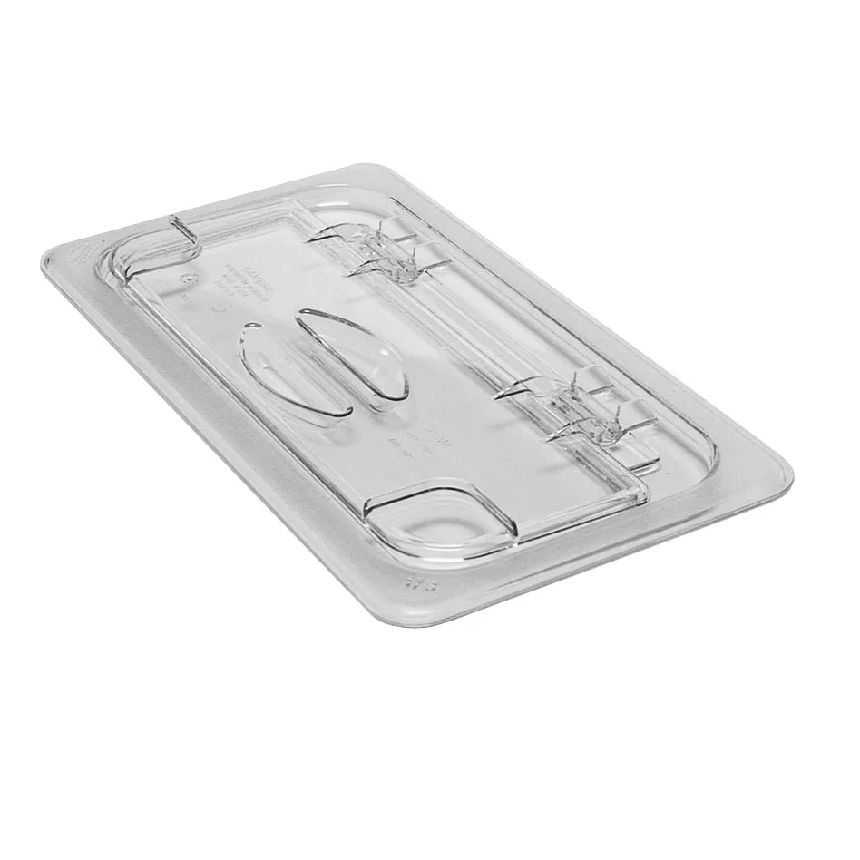 Cambro 30CWL135 FlipLid Food Pan Cover – 1/3‑Size Clear Polycarbonate Hinged Lid, NSF