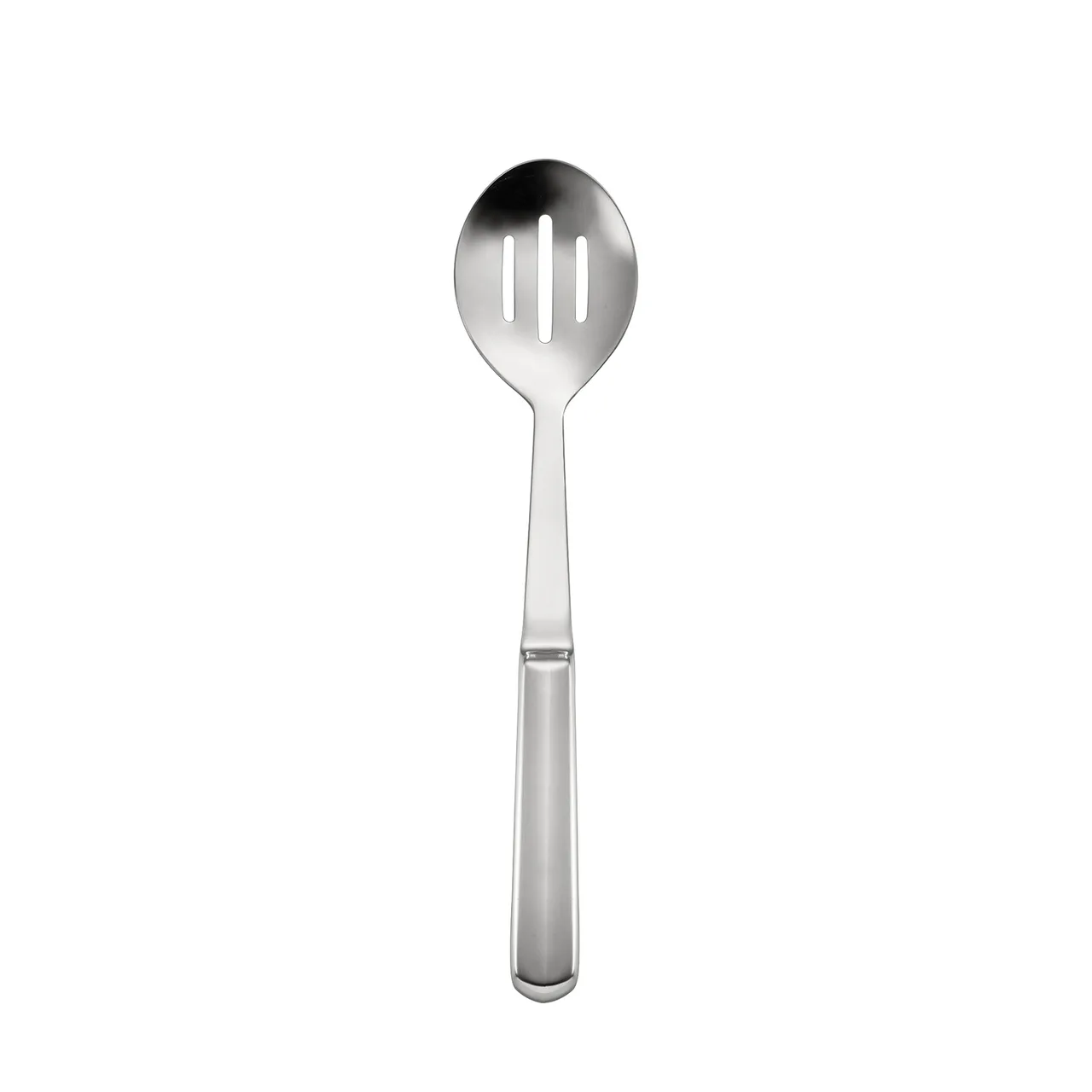 CAC China SBFH-SL02 Slotted Serving Spoon, 11.75"L, Stainless Steel, Mirror Finish, Hollow Handle
