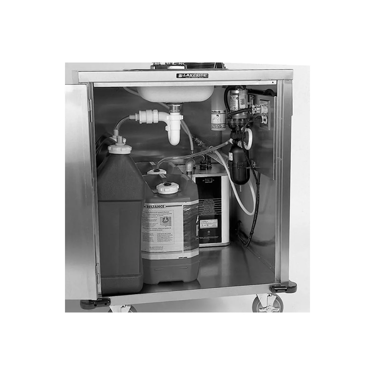 Lakeside 9610 Deluxe Hand Washing Station, Mobile, Warm & Cold Water Faucet