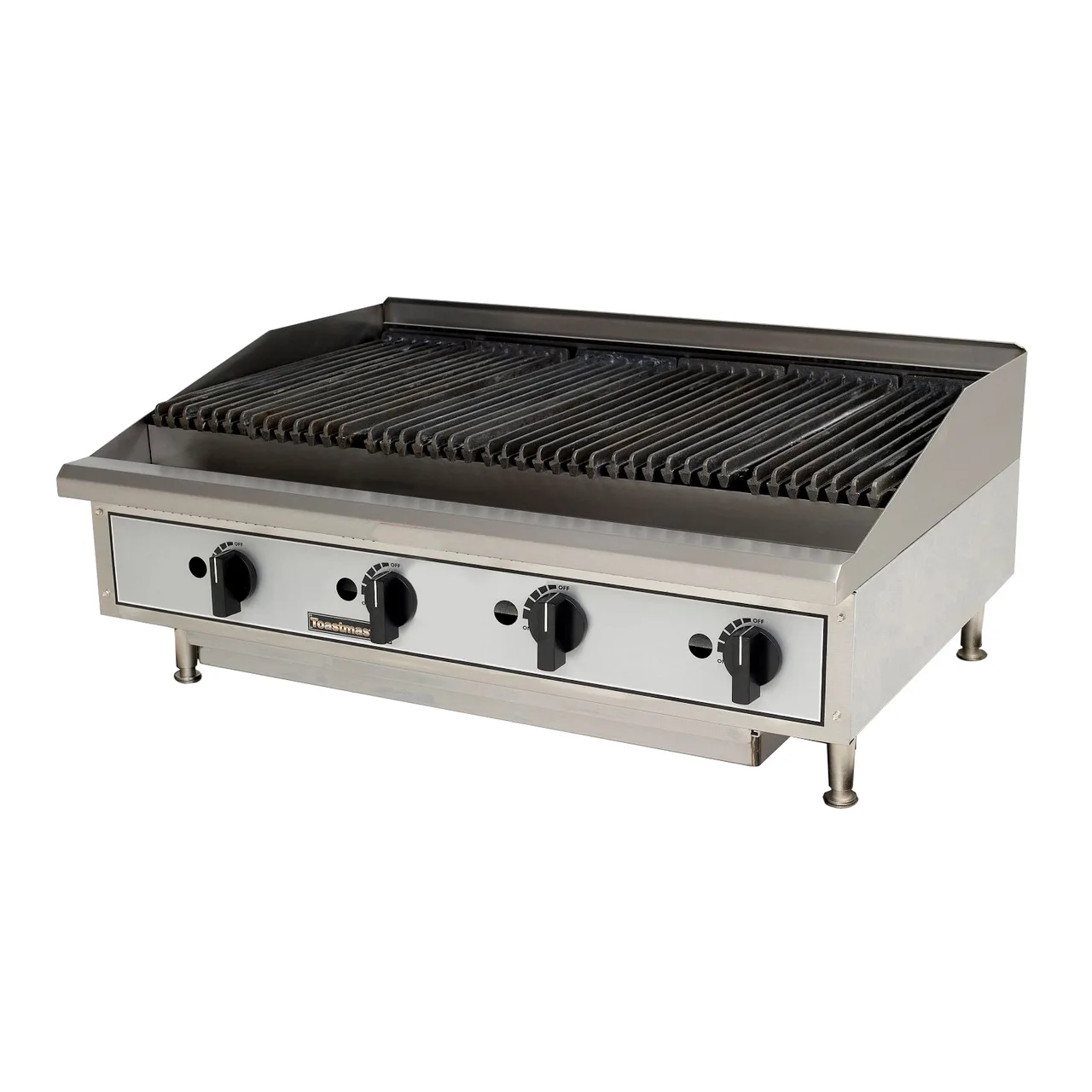 Toastmaster TMLC48 48" Countertop Gas Lava Rock Charbroiler w/ (4) Burners, 120.000 BTU